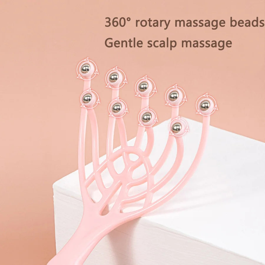 9 Claws Head Massger Streamlined Ball Deep Stress Relaxation Scalp