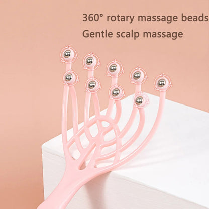 9 Claws Head Massger Streamlined Ball Deep Stress Relaxation Scalp
