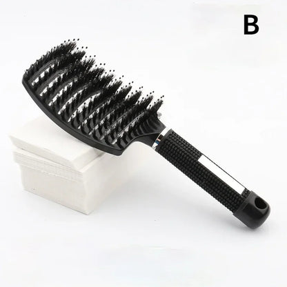 Detangling Hairbrush Scalp Massage Comb Bristle Nylon Women Magic