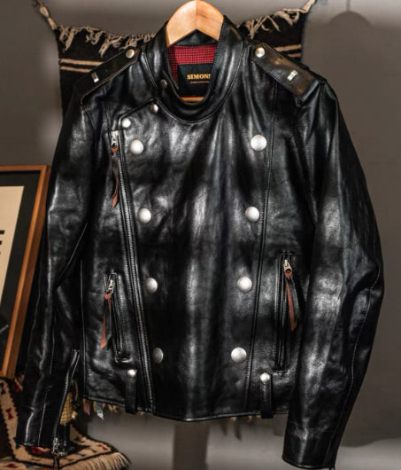Springautumn Turn-down Collar Biker Leather Jacket