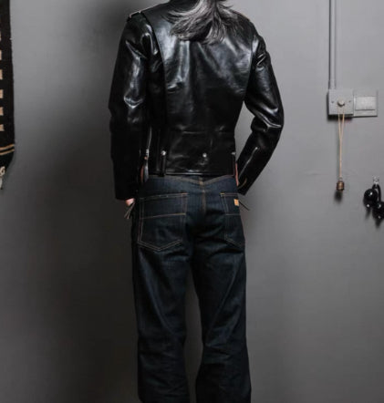 Springautumn Turn-down Collar Biker Leather Jacket