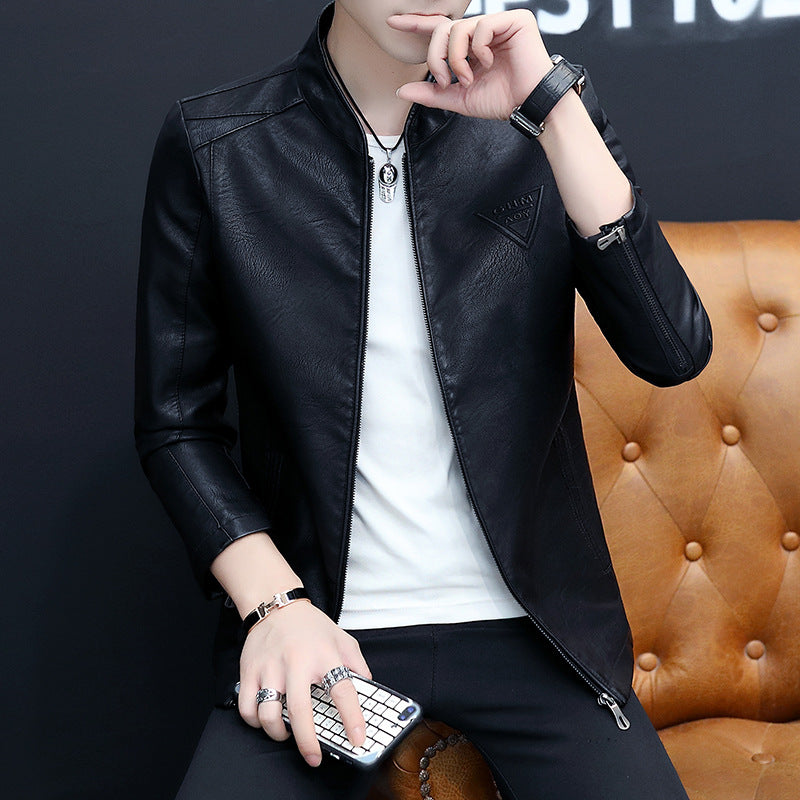 Men's Trendy Leather Jacket For Young People