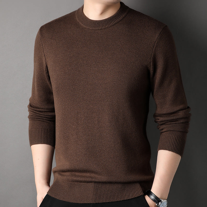 Mens Half-Neck Sweater Chunky-Knit Puyuan Knitwear