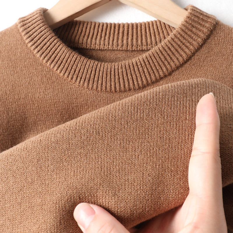 Mens Half-Neck Sweater Chunky-Knit Puyuan Knitwear