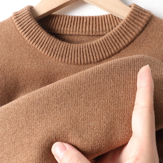 Mens Half-Neck Sweater Chunky-Knit Puyuan Knitwear