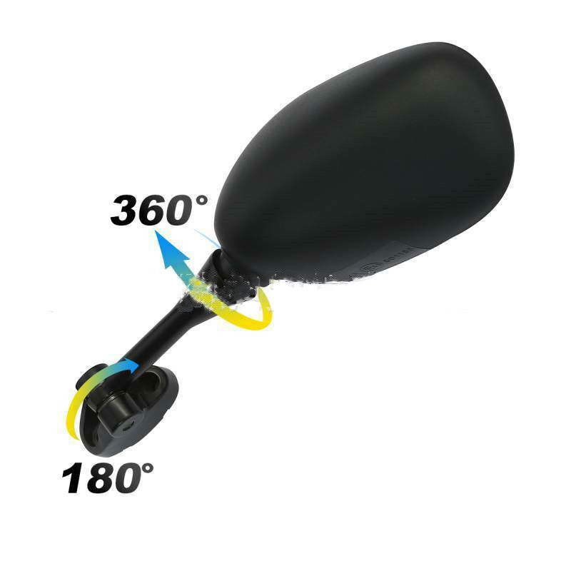 Motorcycle Plastic Black Rearview Mirror Reflector