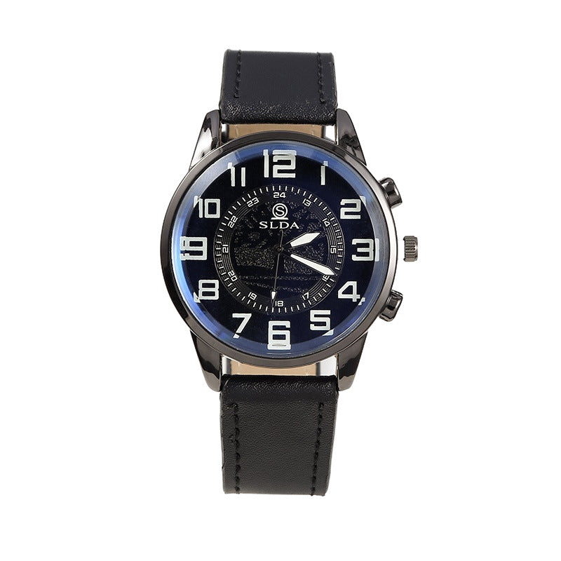 Belt Men's Digital Dial Quartz Watch