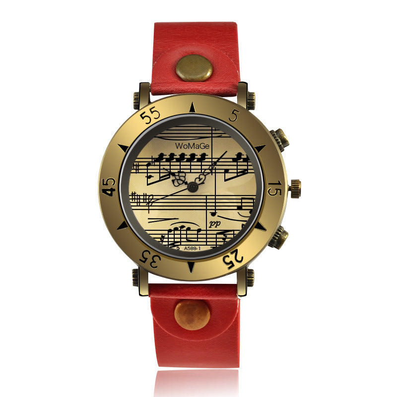 Foreign Trade WoMaGe New Music Symbol Watch Fashion Novel Men's Watch Wholesale