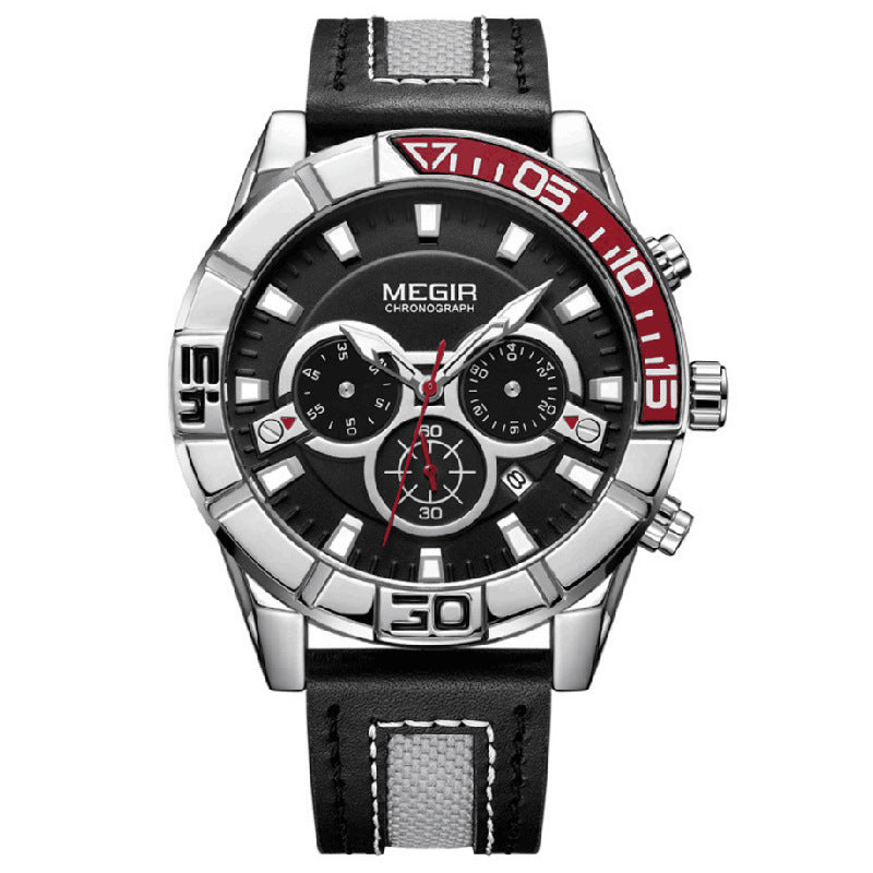 Luminous Calendar Large Dial Men's Quartz Watch