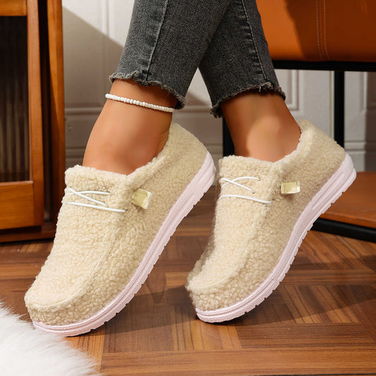 Ethnic Style Series Flat Casual Breathable Soft Bottom Lazybone Women's Shoes