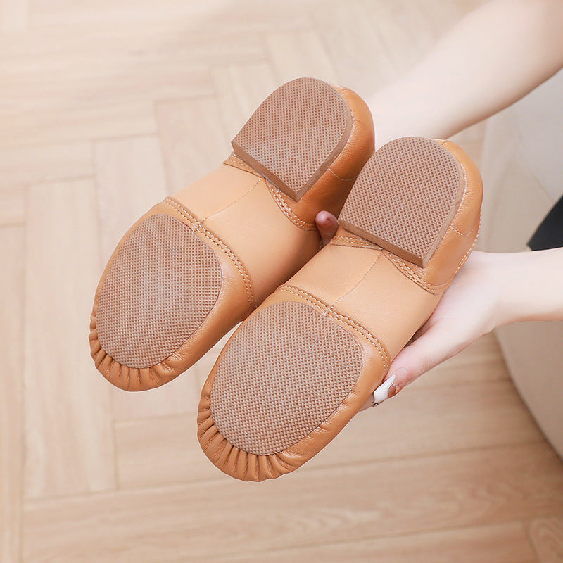 Genuine Leather Practice Shoes Soft-soled Jazz Dance Shoes