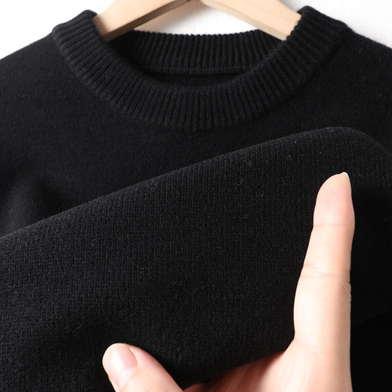 Mens Half-Neck Sweater Chunky-Knit Puyuan Knitwear