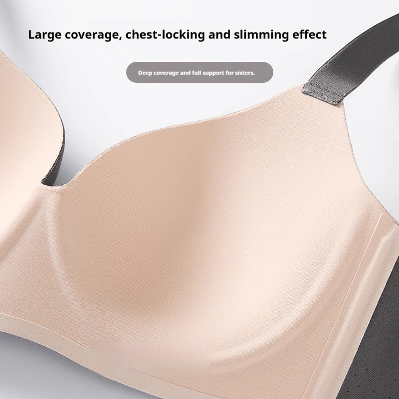 Womens Chest Reducing Push Up Shaping Bra In Plus Sizes With A Full Cup And A Seamless Design