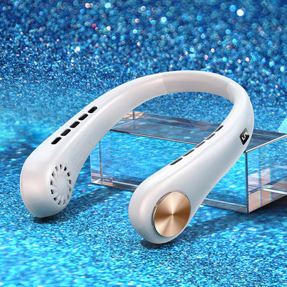 New Mini Neck Fan Portable Bladeless Hanging Neck Rechargeable Air