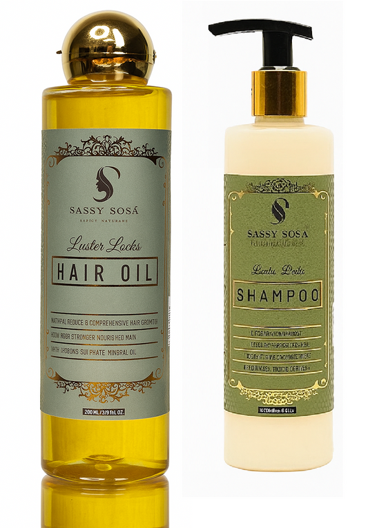Combo of  Luster Locks Hair Oil & Luster Locks Shampoo