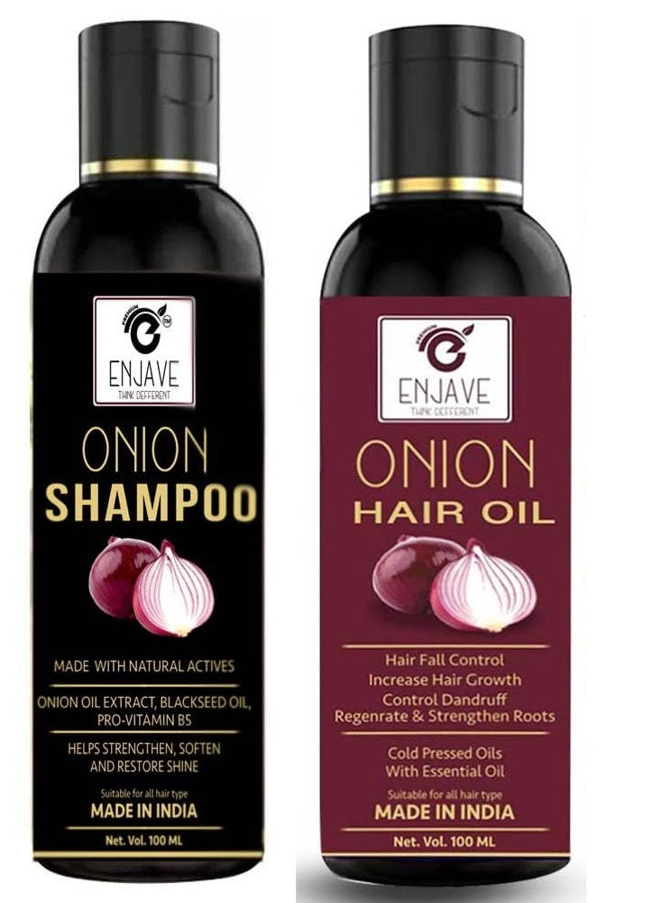 Onion Hair Oil & Onion Shampoo