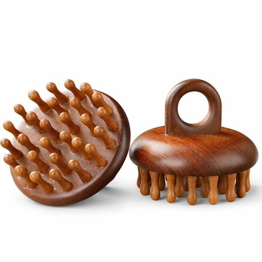 Wooden Hair Scalp Massager Comb