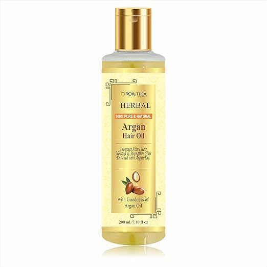 Herbal Moroccan Argan Hair Oil - Cold Pressed - No Mineral Oil &