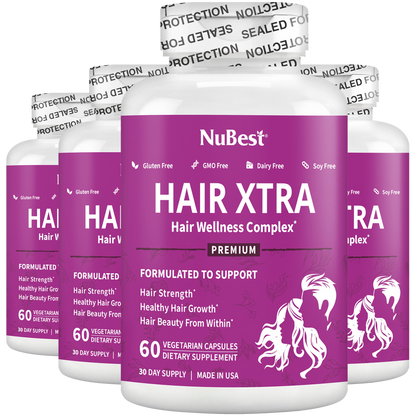 Hair Xtra Hair Growth Support for Men & Women, 60 Vegan Capsules