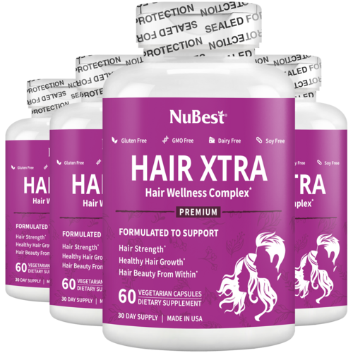 Hair Xtra Hair Growth Support for Men & Women, 60 Vegan Capsules