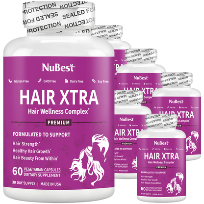 Hair Xtra Hair Growth Support for Men & Women, 60 Vegan Capsules