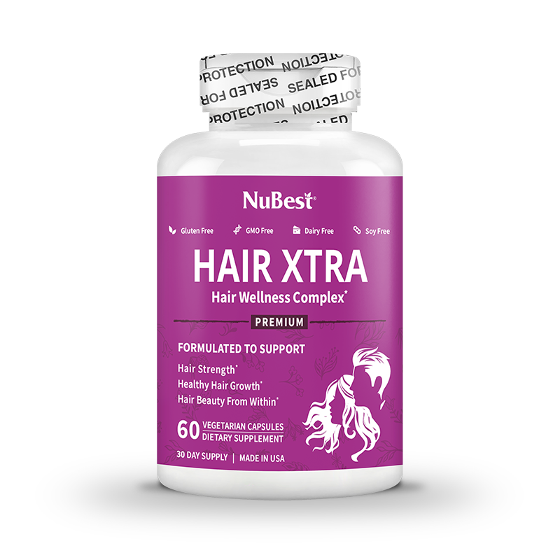 Hair Xtra Hair Growth Support for Men & Women, 60 Vegan Capsules