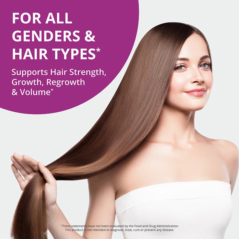 Hair Xtra Hair Growth Support for Men & Women, 60 Vegan Capsules