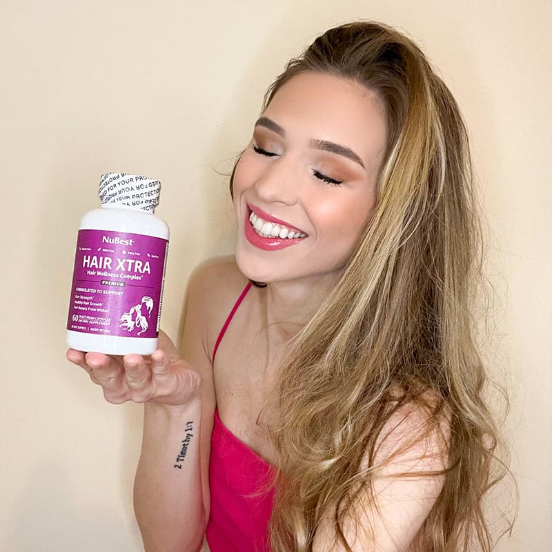 Hair Xtra Hair Growth Support for Men & Women, 60 Vegan Capsules