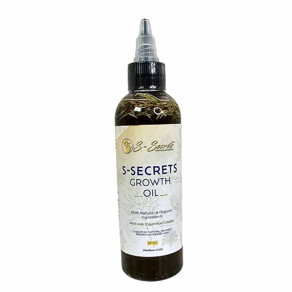 S-Secrets Scalp Stimulator Hair Growth Oil 4oz - Herbal Biotin &